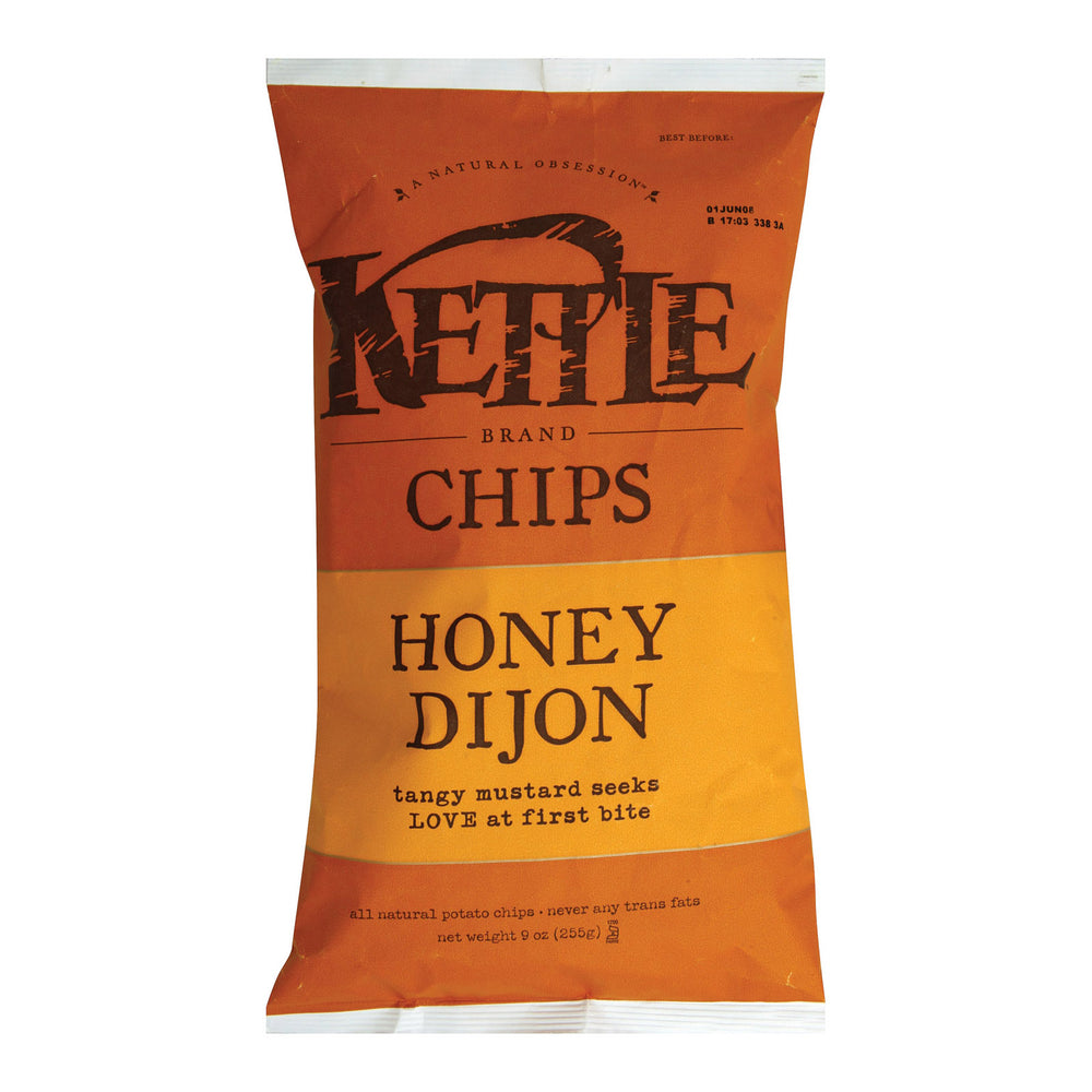 Kettle Brand Potato Chips - Honey Dijon - Case Of 12 - 8.5 Oz.