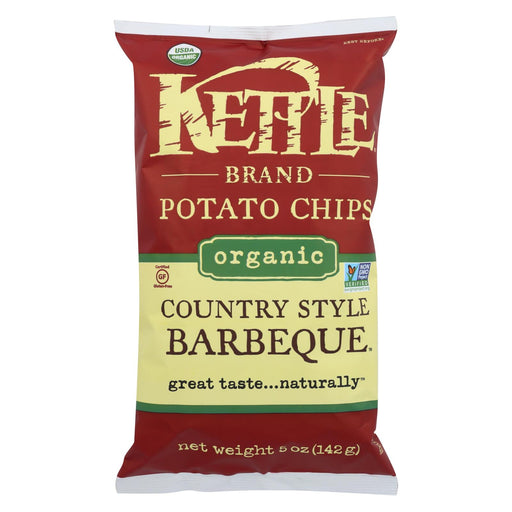 Kettle Brand Potato Chips - Country Style Barbeque - Case Of 15 - 5 Oz.