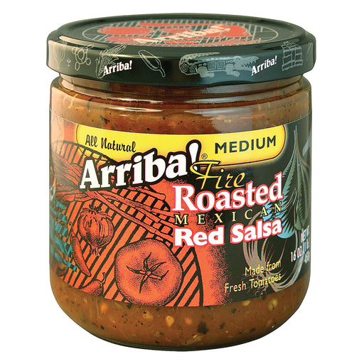 Arriba Fire Roasted Red Salsa - Medium - Case Of 6 - 16 Oz.