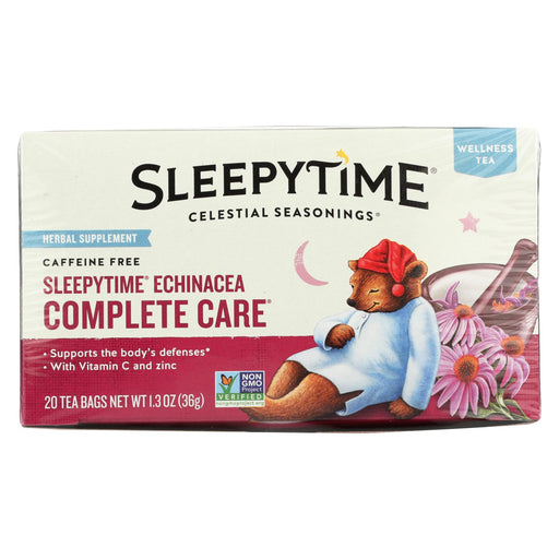 Celestial Seasonings Sleepytime Echinacea Complete Care Wellness Tea - 20 Tea Bags - Case Of 6