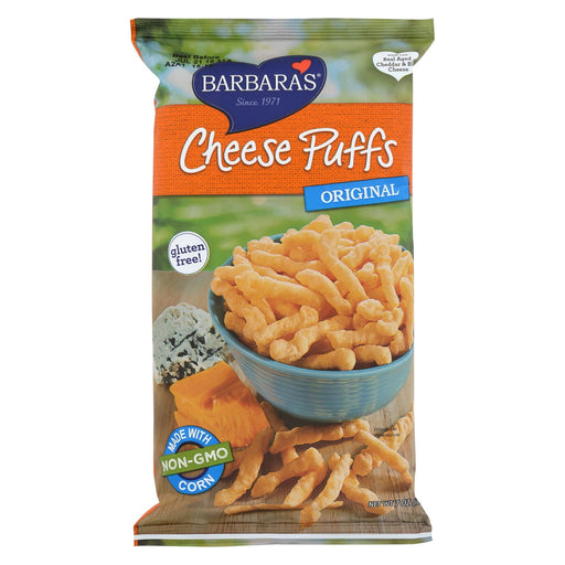 Barbara's Bakery Baked Cheese Puffs - Original - Case Of 12 - 7 Oz.