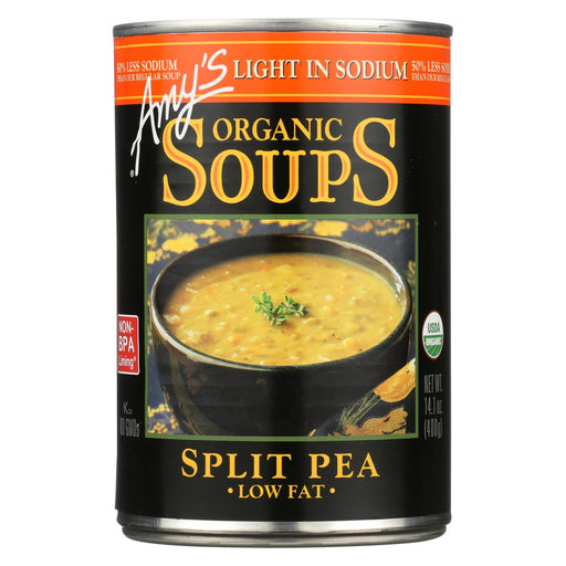 Amy's Organic Low Salt Split Pea Soup - Case Of 12 - 14.1 Oz