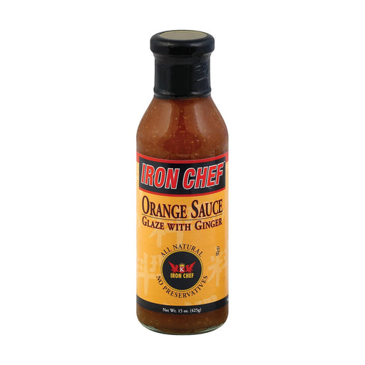 Iron Chef Sauce And Glaze - Orange Ginger - Case Of 6 - 15 Oz.