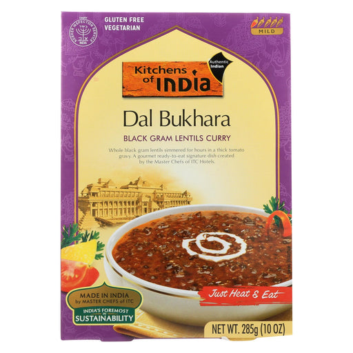 Kitchen Of India Dinner - Black Gram Lentils Curry - Dal Bukhara - 10 Oz - Case Of 6