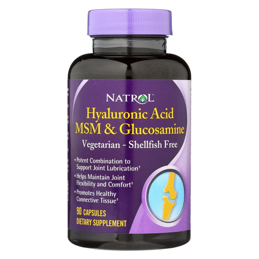 Natrol Vegetarian Hyaluronic Acid Msm And Glucosamine - 90 Capsules