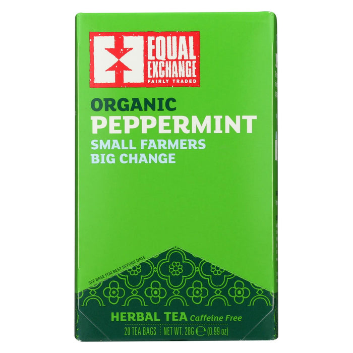 Equal Exchange Organic Peppermint Tea - Peppermint Tea - Case Of 6 - 20 Bags