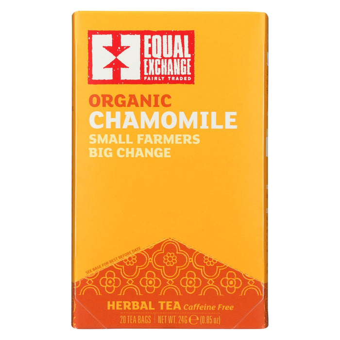 Equal Exchange Organic Chamomile Tea - Chamomile Tea - Case Of 6 - 20 Bags