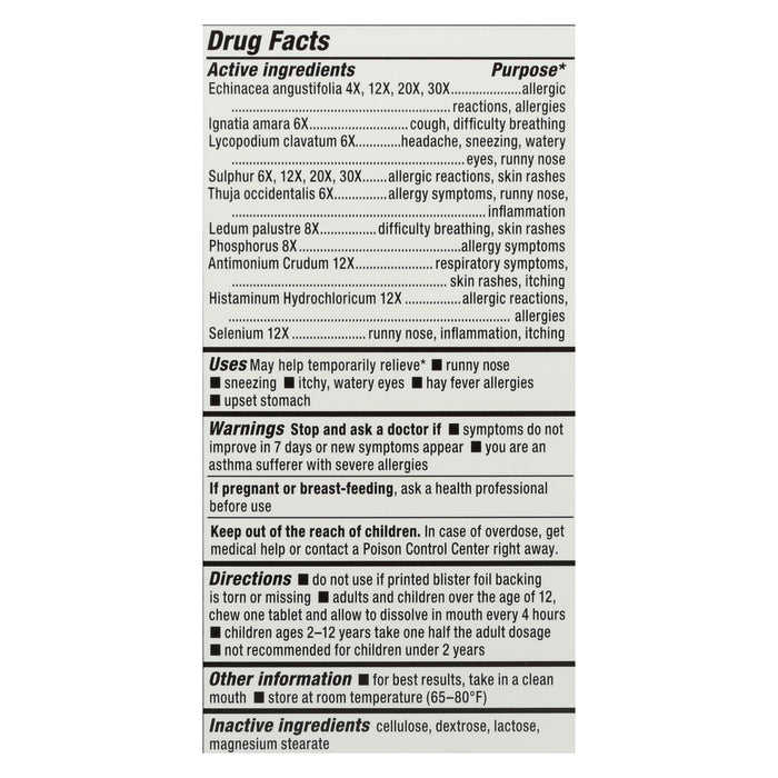 Natrabio Allergy Relief Non-drowsy - 60 Tablets