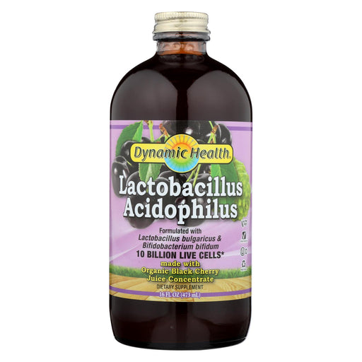 Dynamic Health Lactobacillus Acidophilus Black Cherry - 16 Fl Oz
