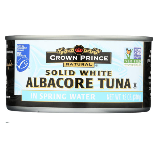 Crown Prince Albacore Tuna In Spring Water - Solid White - Case Of 12 - 12 Oz.