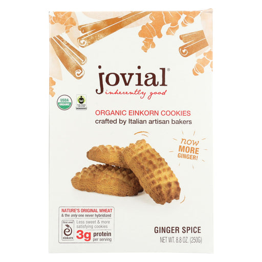 Jovial Einkorn Cookies - Ginger Spice - Case Of 12 - 8.8 Oz.