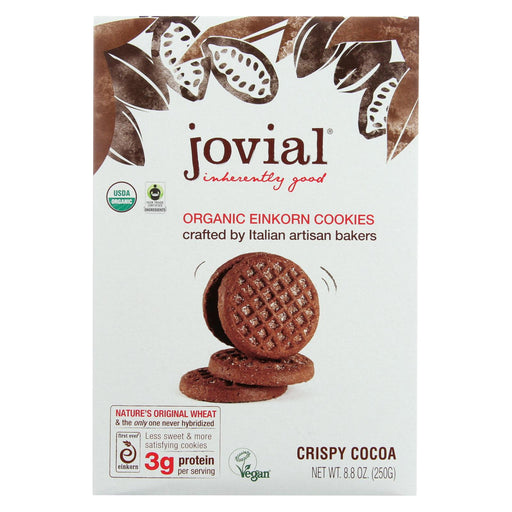 Jovial Cookie - Organic - Einkorn - Crispy Cocoa - 8.8 Oz - Case Of 12