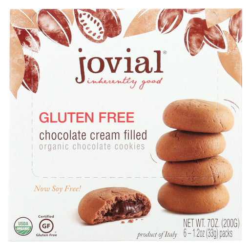Jovial Cookies - Organic - Chocolate Cream - Gluten Free - 7 Oz - Case Of 10