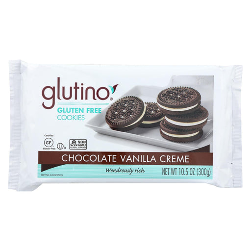 Glutino Vanilla Creme Cookies - Case Of 12 - 10.5 Oz.