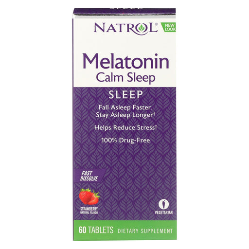 Natrol Advanced Melatonin Plus Fast Dissolve Strawberry - 60 Tablets
