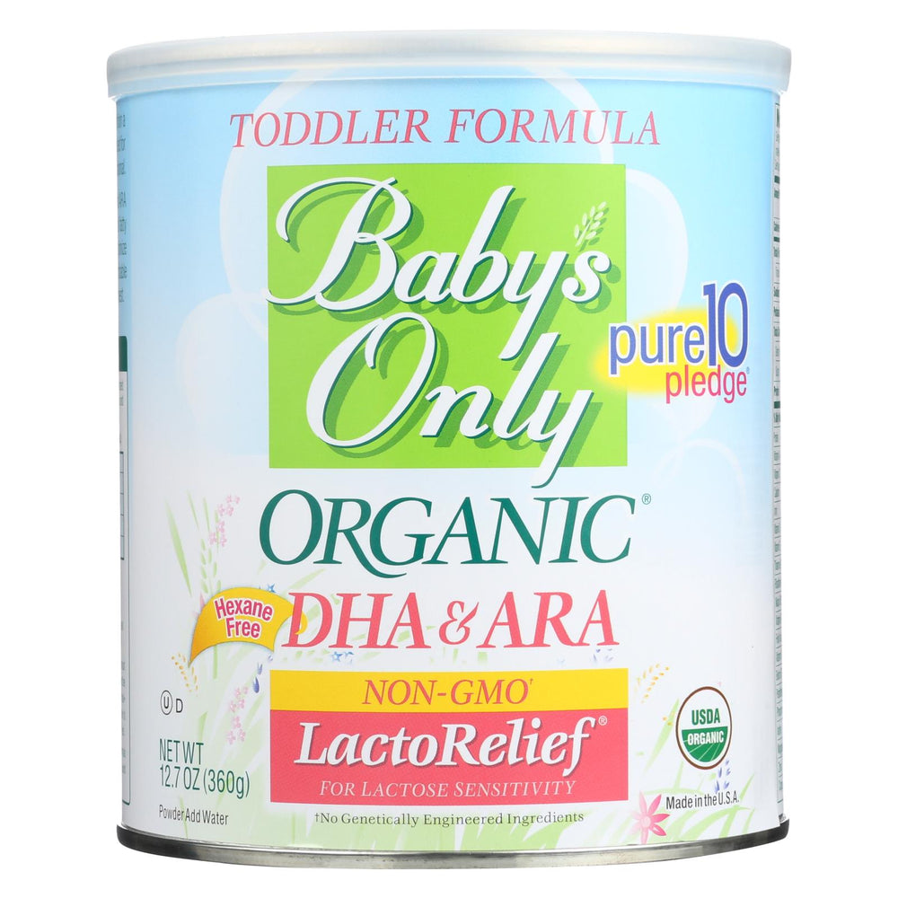 Babys Only Organic Toddler Formula - Organic - Lactorelief - Lactose Free - 12.7 Oz - Case Of 6