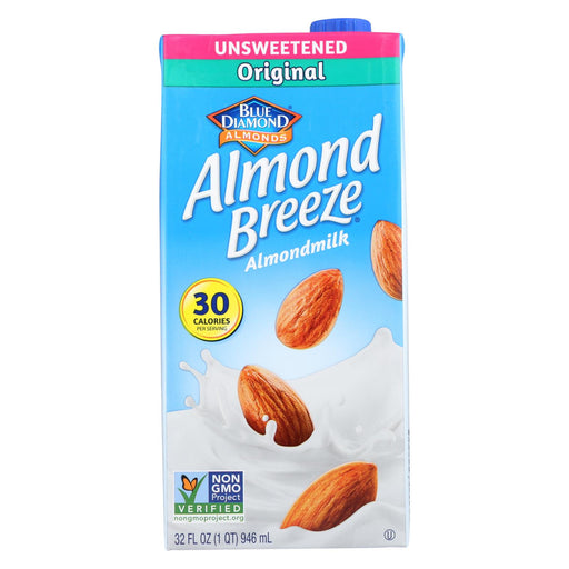 Almond Breeze Almond Milk - Unsweetened Original - Case Of 12 - 32 Fl Oz