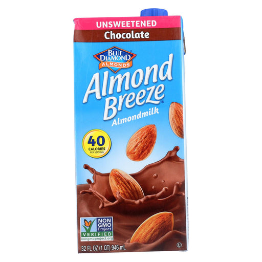 Almond Breeze Almond Milk - Unsweetened Chocolate - Case Of 12 - 32 Fl Oz