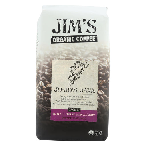 Jim's Organic Coffee - Whole Bean - Jo-jo's Java - Case Of 6 - 12 Oz.