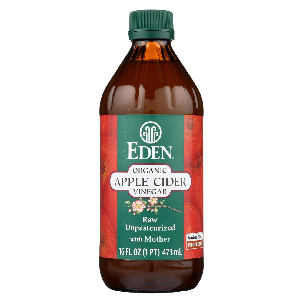 Eden Foods 100% Organic Unfiltered Apple Cider Vinegar - Case Of 12 - 16 Fl Oz