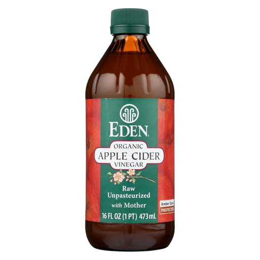 Eden Foods 100% Organic Unfiltered Apple Cider Vinegar - Case Of 12 - 16 Fl Oz