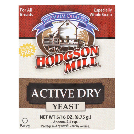 Hodgson Mills Active Dry Yeast - Case Of 48 - 8.75 Grm
