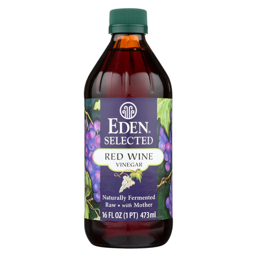 Eden Foods Raw Unfiltered Red Wine Vinegar - Case Of 12 - 16 Fl Oz