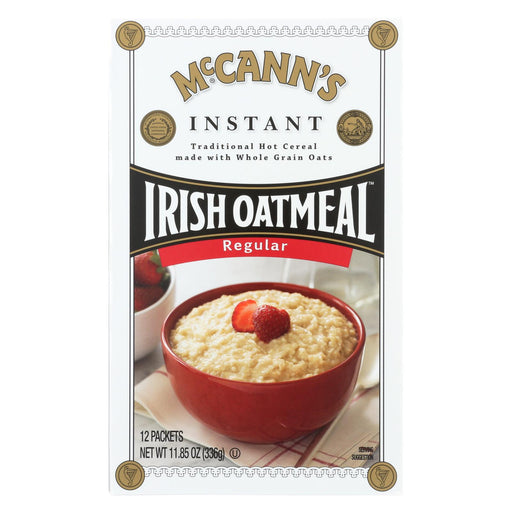 Mccann's Irish Oatmeal Instant Oatmeal, Regular - Case Of 12 - 11.85 Oz.