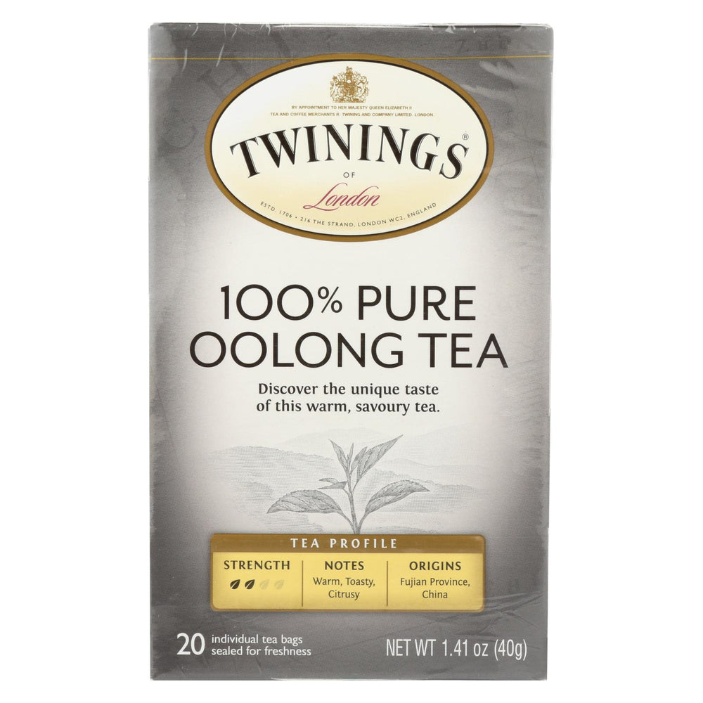Twining's Tea Black Tea - China Oolong - Case Of 6 - 20 Bags