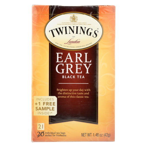 Twining's Tea Earl Grey Tea - Black Tea - Case Of 6 - 20 Bags