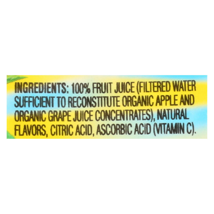 Apple And Eve Organics 100 Percent Juice - Grape - Case Of 9 - 200 Ml