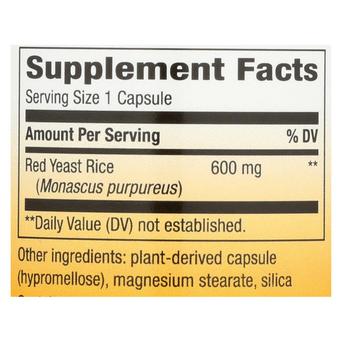 Nature's Way Red Yeast Rice - 60 Vcaps