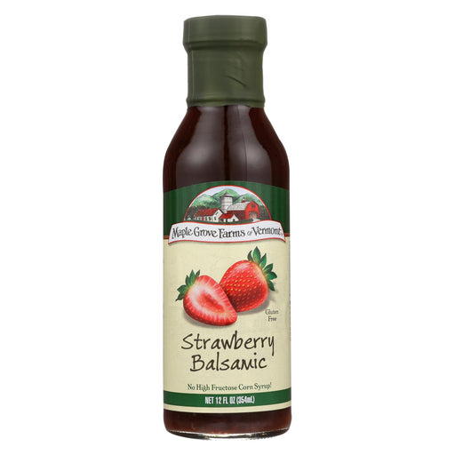 Maple Grove Farms Strawberry Balsamic Dressing - Case Of 6 - 12 Fl Oz.