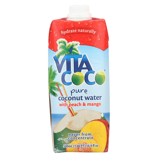 Vita Coco Coconut Water - Peach And Mango - Case Of 12 - 500 Ml