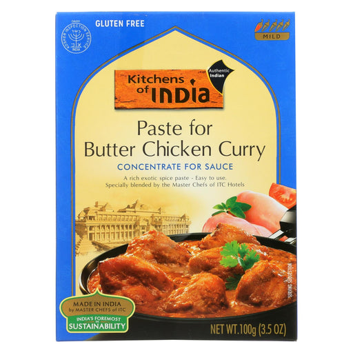 Kitchen Of India Paste - Butter Chicken Curry - 3.5 Oz - Case Of 6