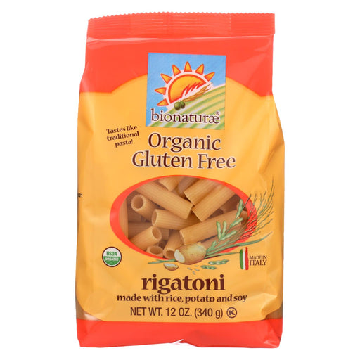 Bionaturae Rigatoni - Gluten Free - Case Of 12 - 12 Oz.