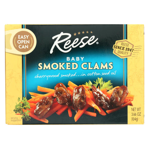 Reese Baby Clams - Smoked - 3.66 Oz - Case Of 10