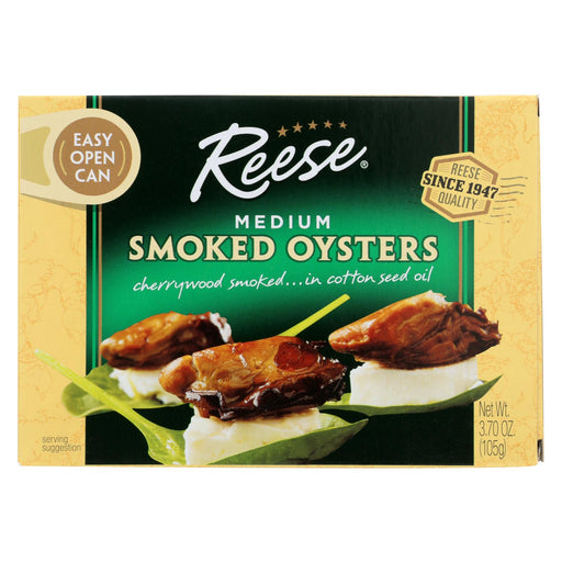 Reese Oysters - Smoked - Medium - 3.7 Oz - Case Of 10