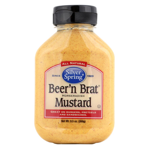 Silver Spring Squeeze - Mustard - Beer Brat - Case Of 9 - 9.5 Oz