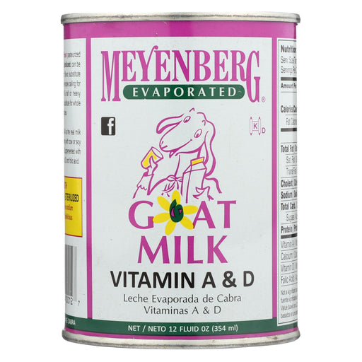 Meyenberg Evaporated Goat Milk - Case Of 12 - 12 Fl Oz.