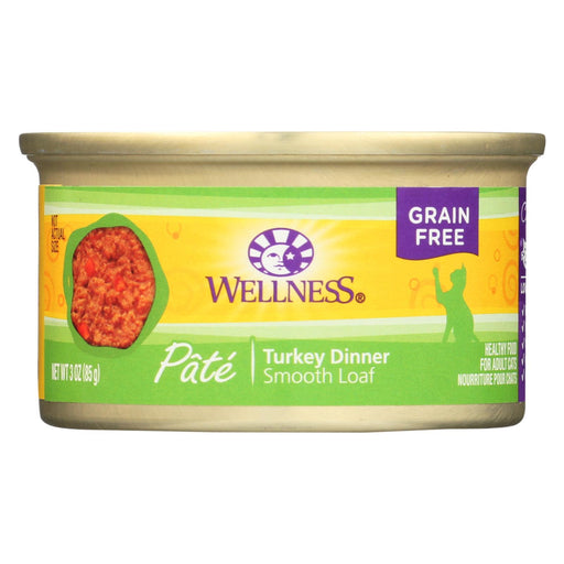 Wellness Pet Products Cat Food - Turkey Recipe - Case Of 24 - 3 Oz.