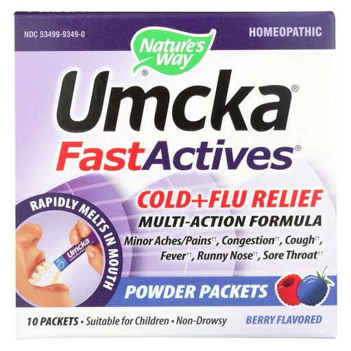 Nature's Way Umcka Fastactives Cold Plus Flu Relief Berry - 10 Packets