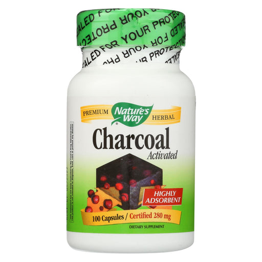 Nature's Way Activated Charcoal - 280 Mg - 100 Caps