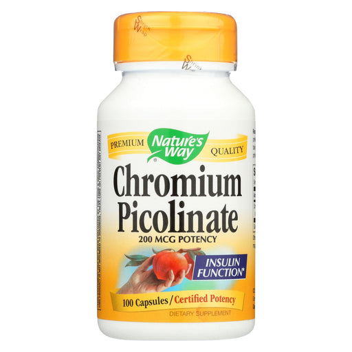Nature's Way Chromium Picolinate - 100 Capsules