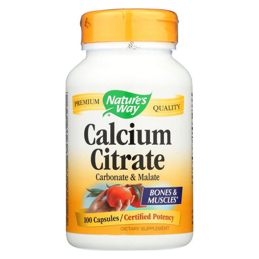 Nature's Way Calcium Citrate - 500 Mg - 100 Capsules