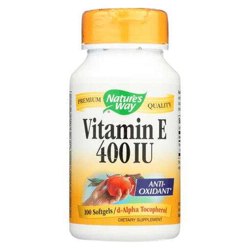 Natures Way Vitamin E - 400 Iu - D-alpha Tocopherol- 100 Softgels