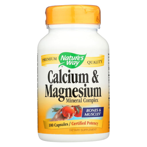 Nature's Way Calcium And Magnesium Mineral Complex - 100 Capsules
