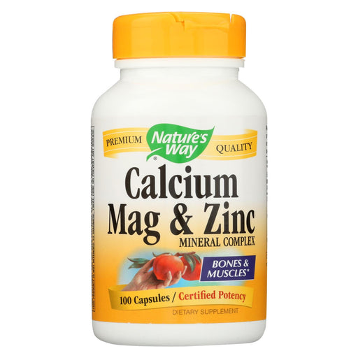 Nature's Way Calcium Mag And Zinc Mineral Complex - 100 Capsules