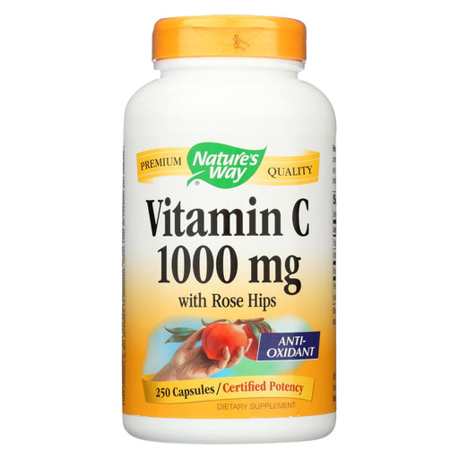 Nature's Way Vitamin C With Rose Hips - 1000 Mg - 250 Capsules