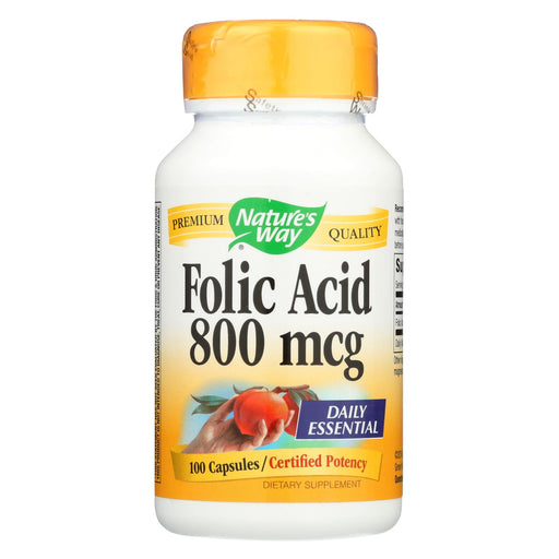 Nature's Way Folic Acid - 800 Mcg - 100 Capsules